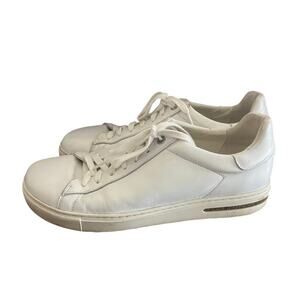 Birkenstock Bend Low White Leather Sneaker-Size 43 (9.5/10)